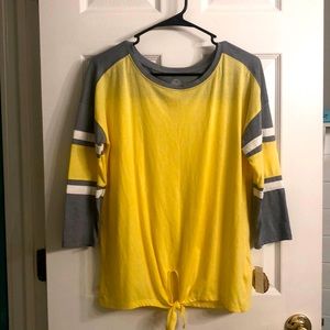 NWT - Yellow Half-Sleeve Tee